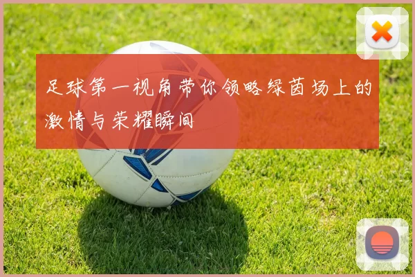 足球第一视角带你领略绿茵场上的激情与荣耀瞬间