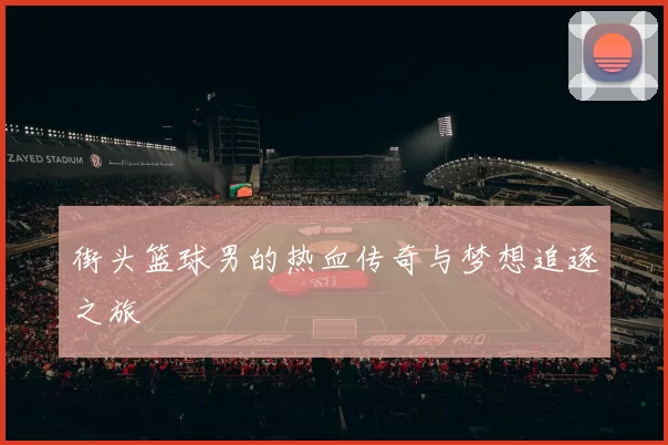 街头篮球男的热血传奇与梦想追逐之旅